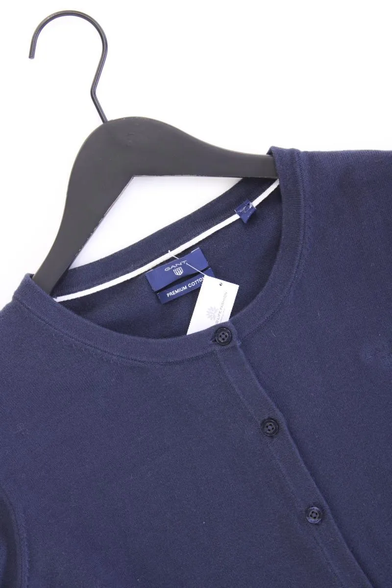 Gant Strickjacke Gr. S Langarm blau aus Baumwolle