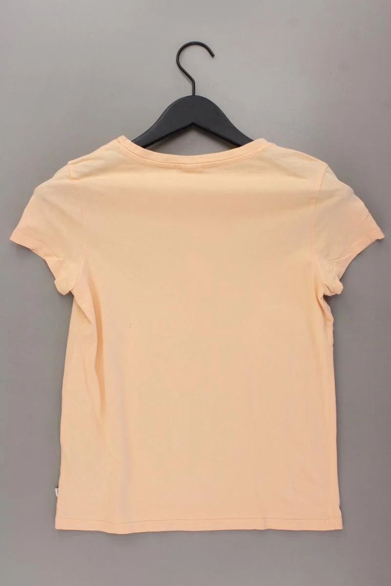 QS by s.Oliver Printshirt Gr. S Kurzarm orange aus Baumwolle