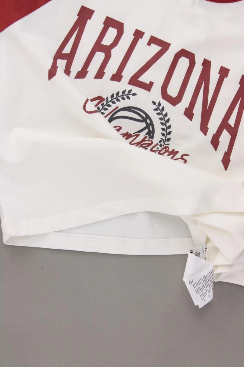 Even & Odd Cropped Shirt Gr. M neuwertig Kurzarm rot aus Baumwolle