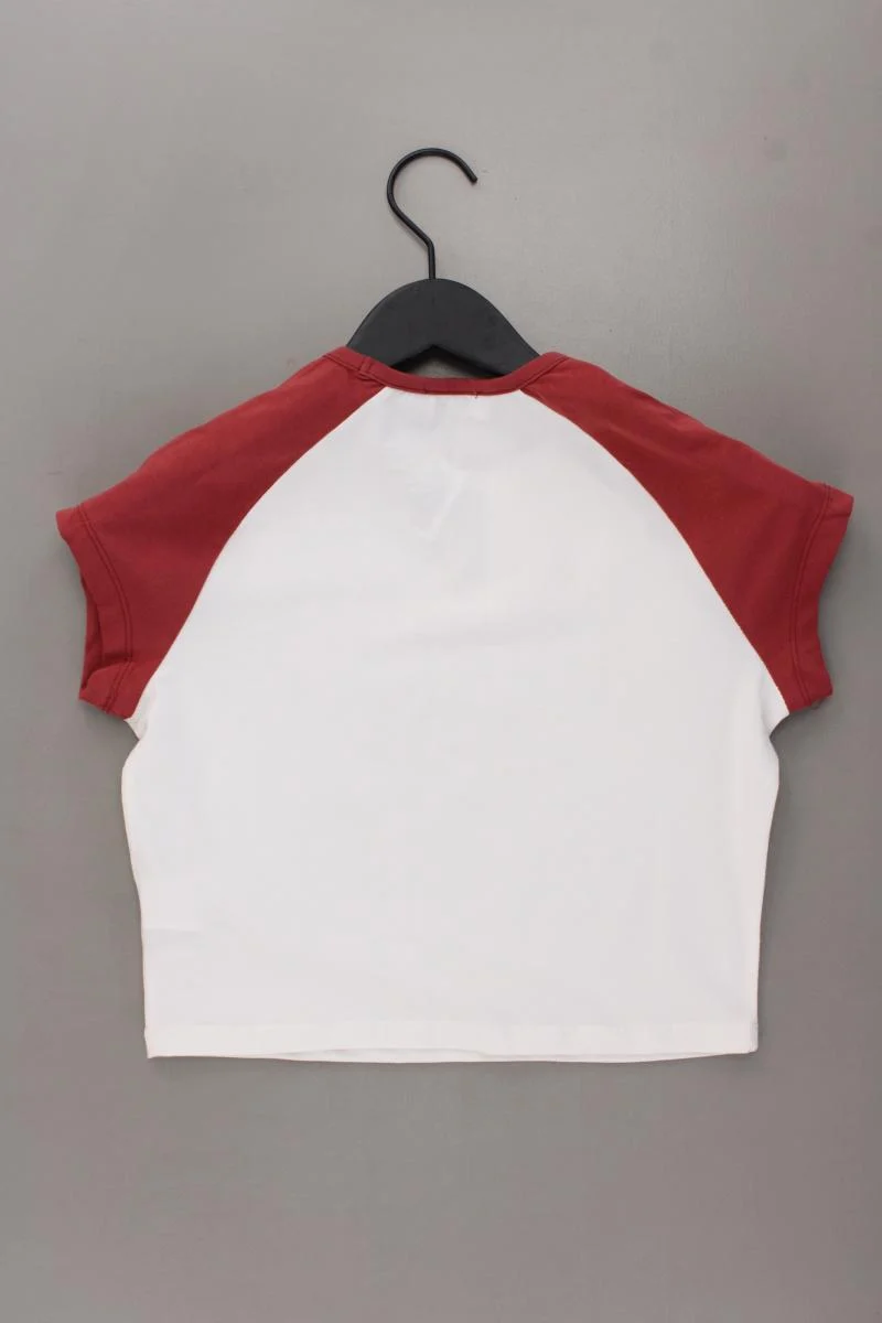 Even & Odd Cropped Shirt Gr. M neuwertig Kurzarm rot aus Baumwolle