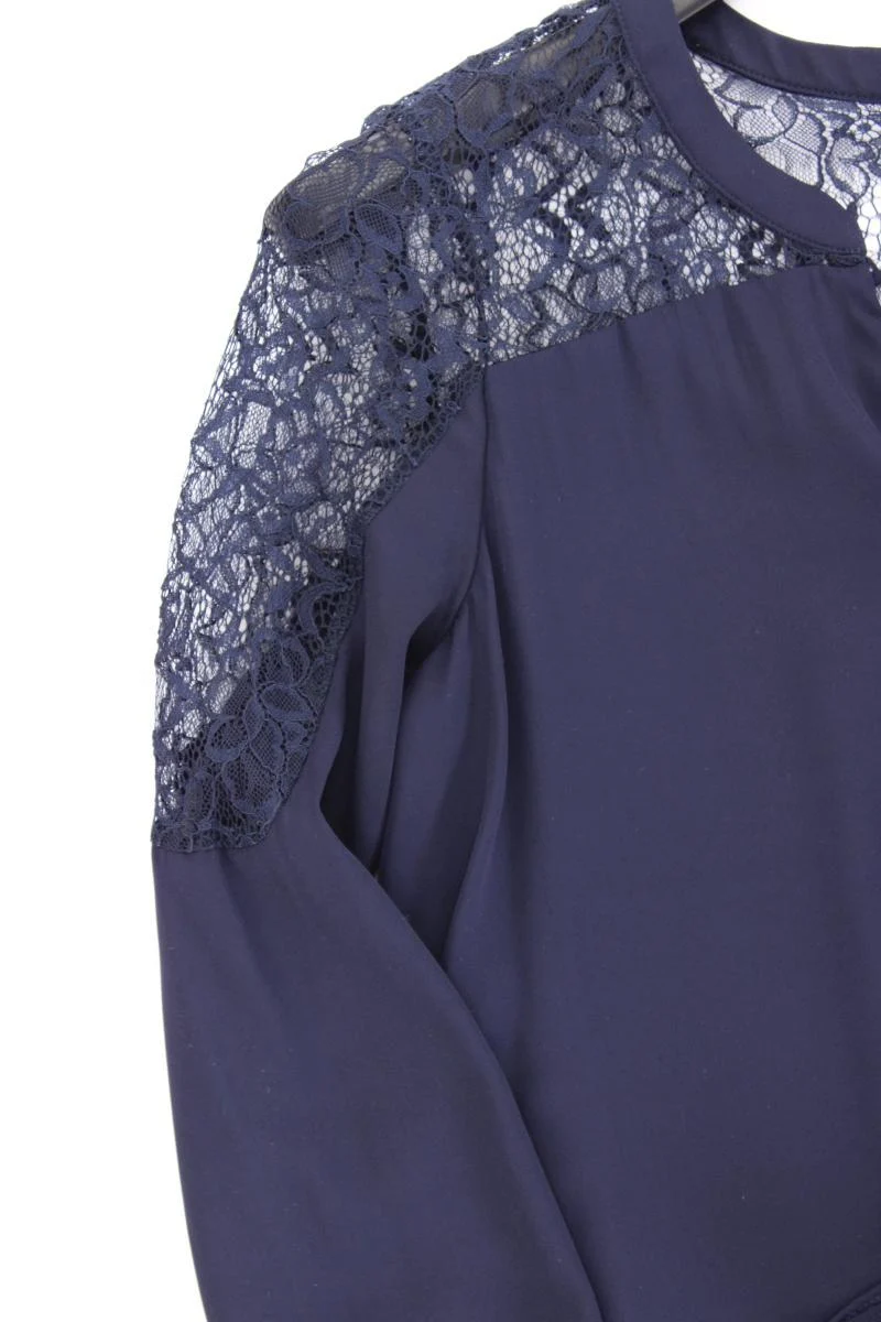NAF NAF Langarmkleid Gr. M blau aus Polyester