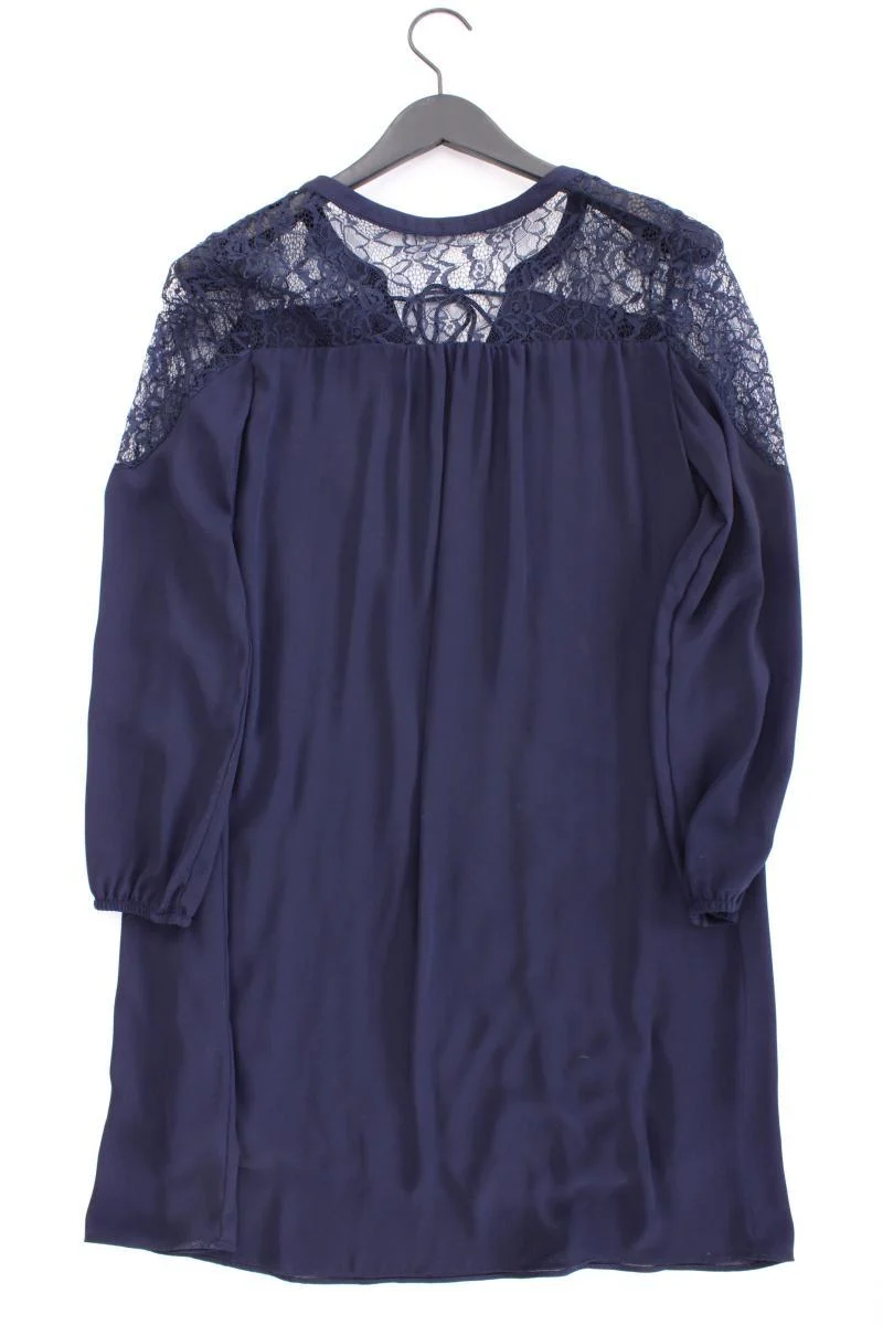 NAF NAF Langarmkleid Gr. M blau aus Polyester