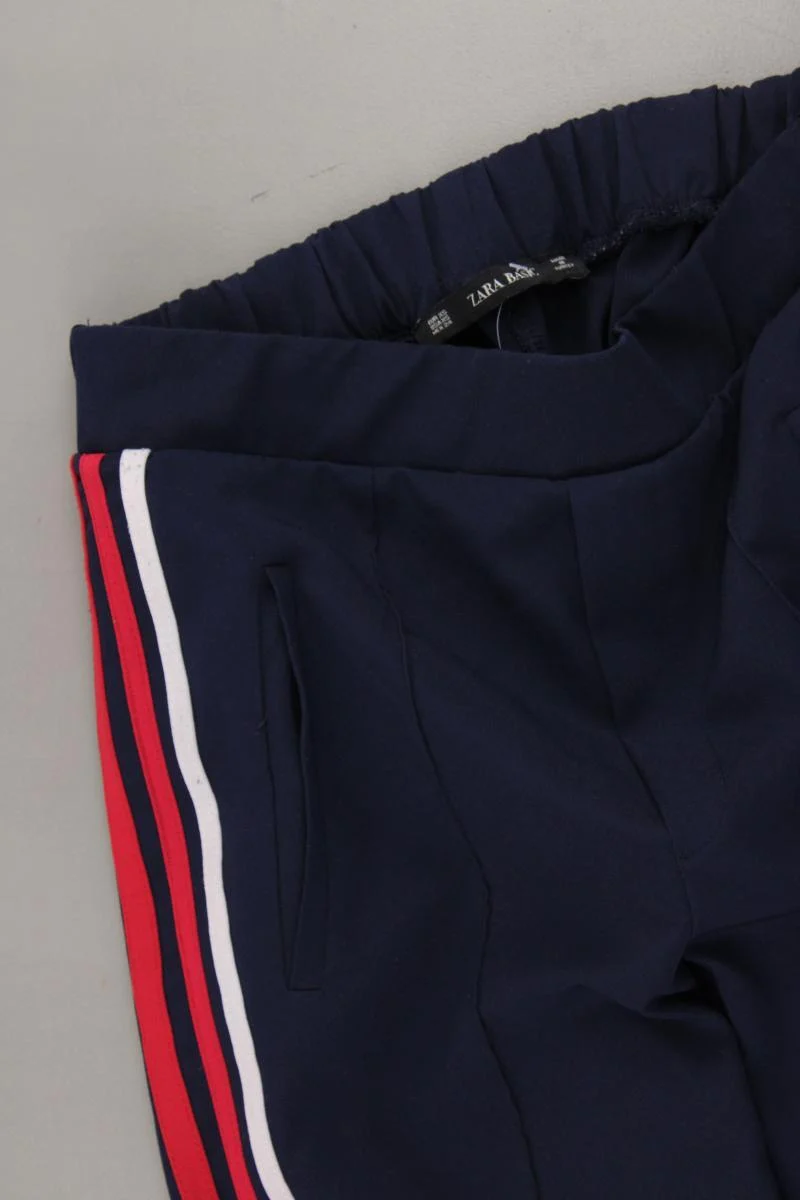 Zara Stretchhose Gr. XS blau aus Polyester
