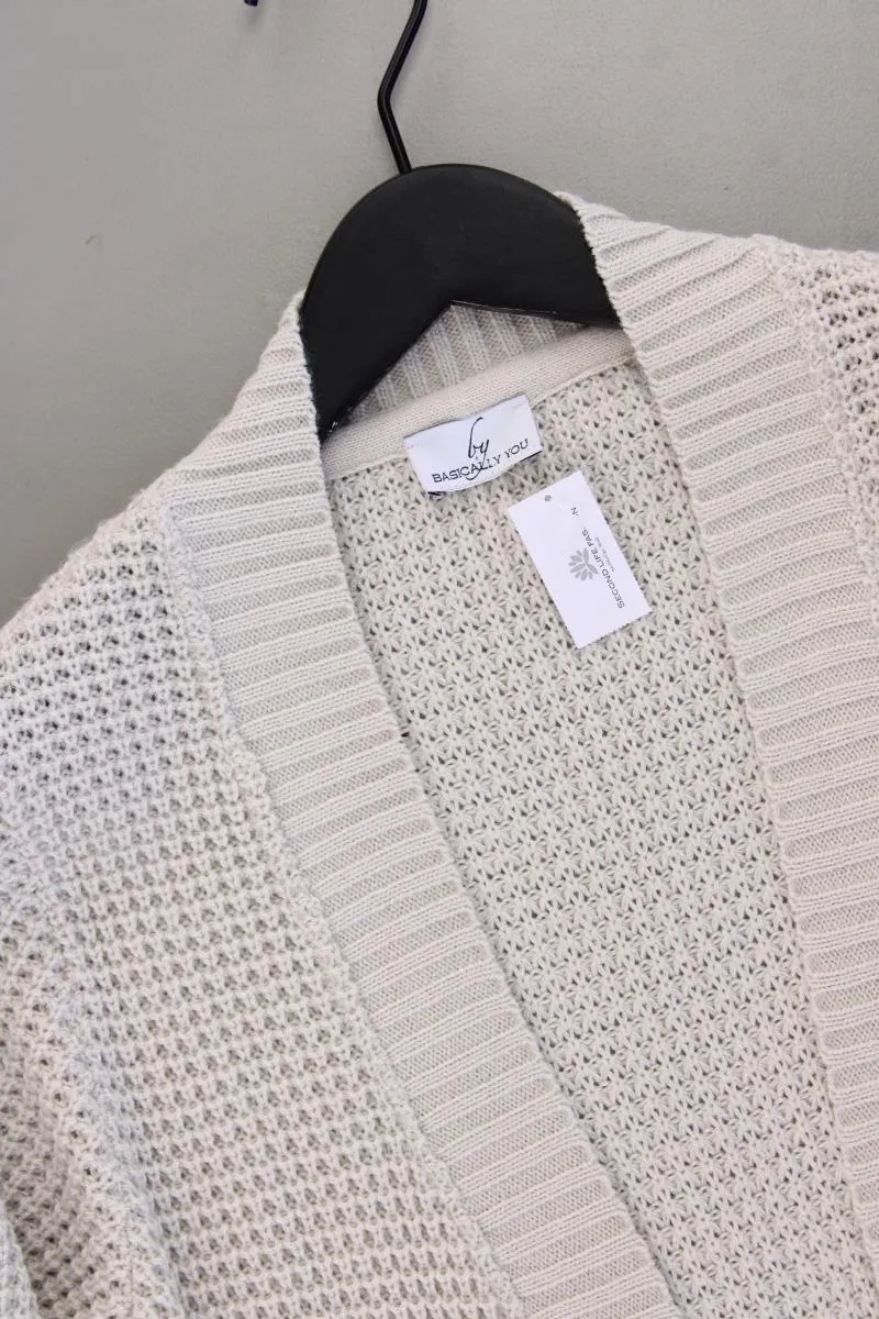 By Basically You Strickjacke Gr. 38 Langarm creme