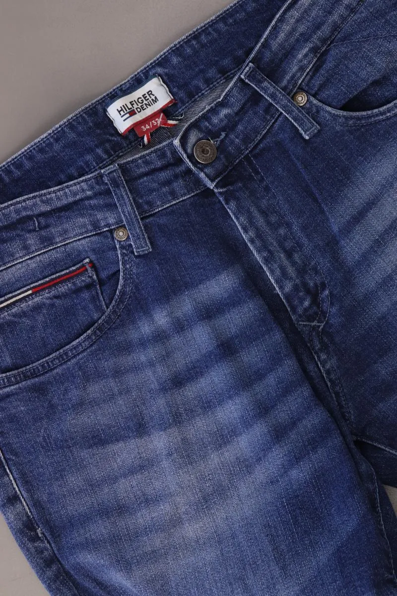 Hilfiger Denim Straight Jeans für Herren Gr. W34/L32 blau aus Baumwolle