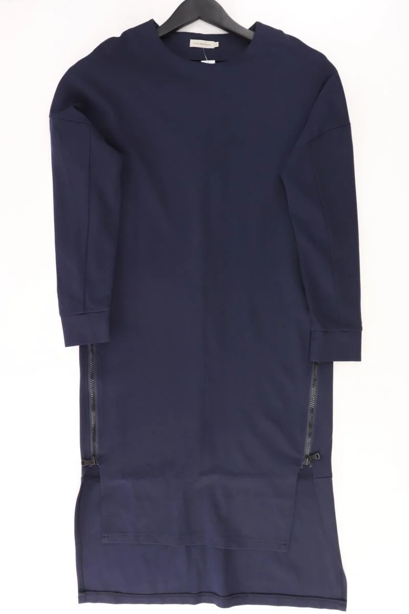 Calvin Klein Langarmkleid Gr. XS blau aus Viskose