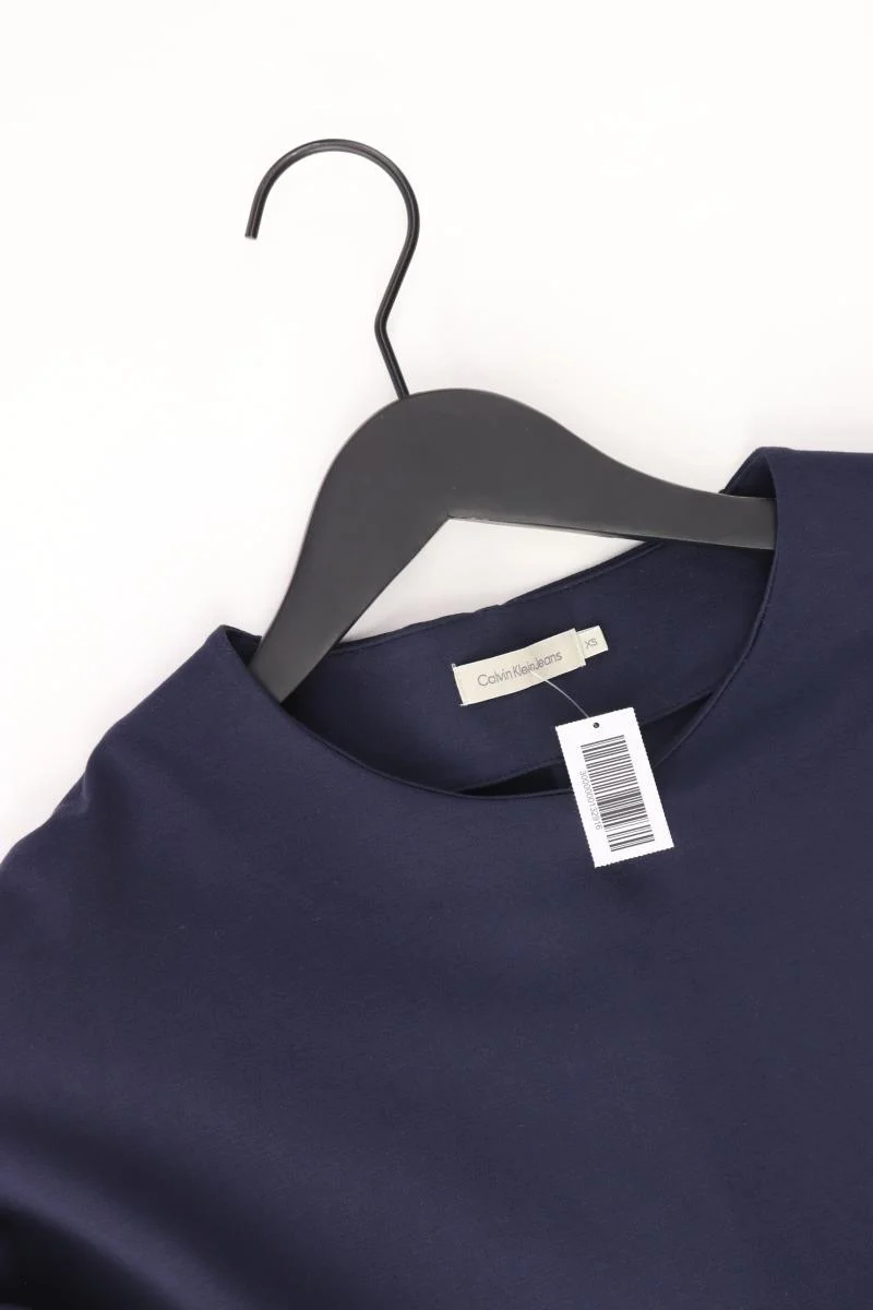 Calvin Klein Langarmkleid Gr. XS blau aus Viskose