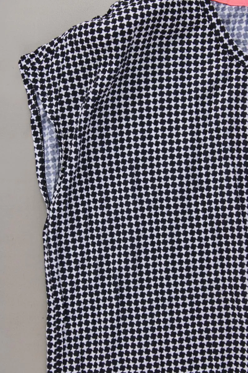 Street One T-Shirt Gr. 46 geometrisches Muster Kurzarm blau