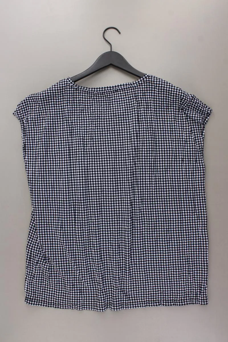 Street One T-Shirt Gr. 46 geometrisches Muster Kurzarm blau