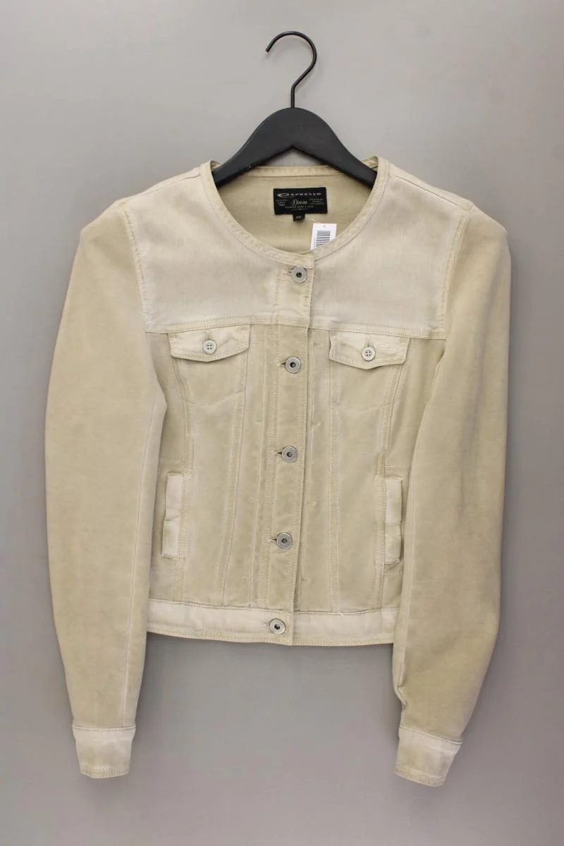 Expresso Übergangsjacke Gr. 38 braun aus Baumwolle