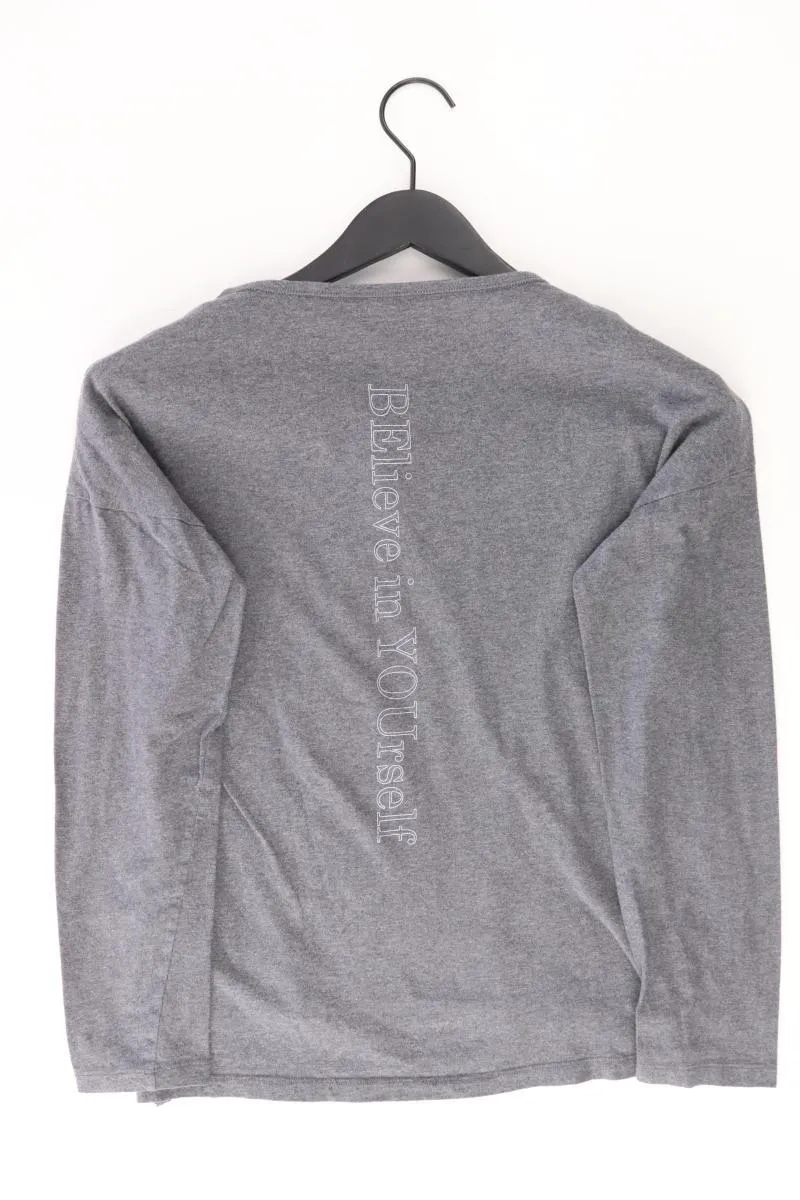 Schiesser Longsleeve-Shirt Gr. 34 Langarm grau aus Baumwolle