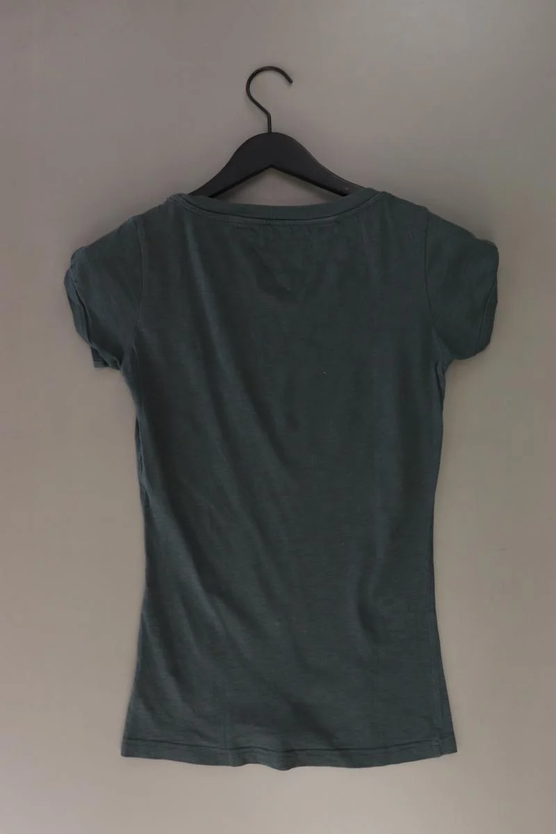 Hilfiger Denim Printshirt Gr. S Kurzarm olivgrün aus Baumwolle