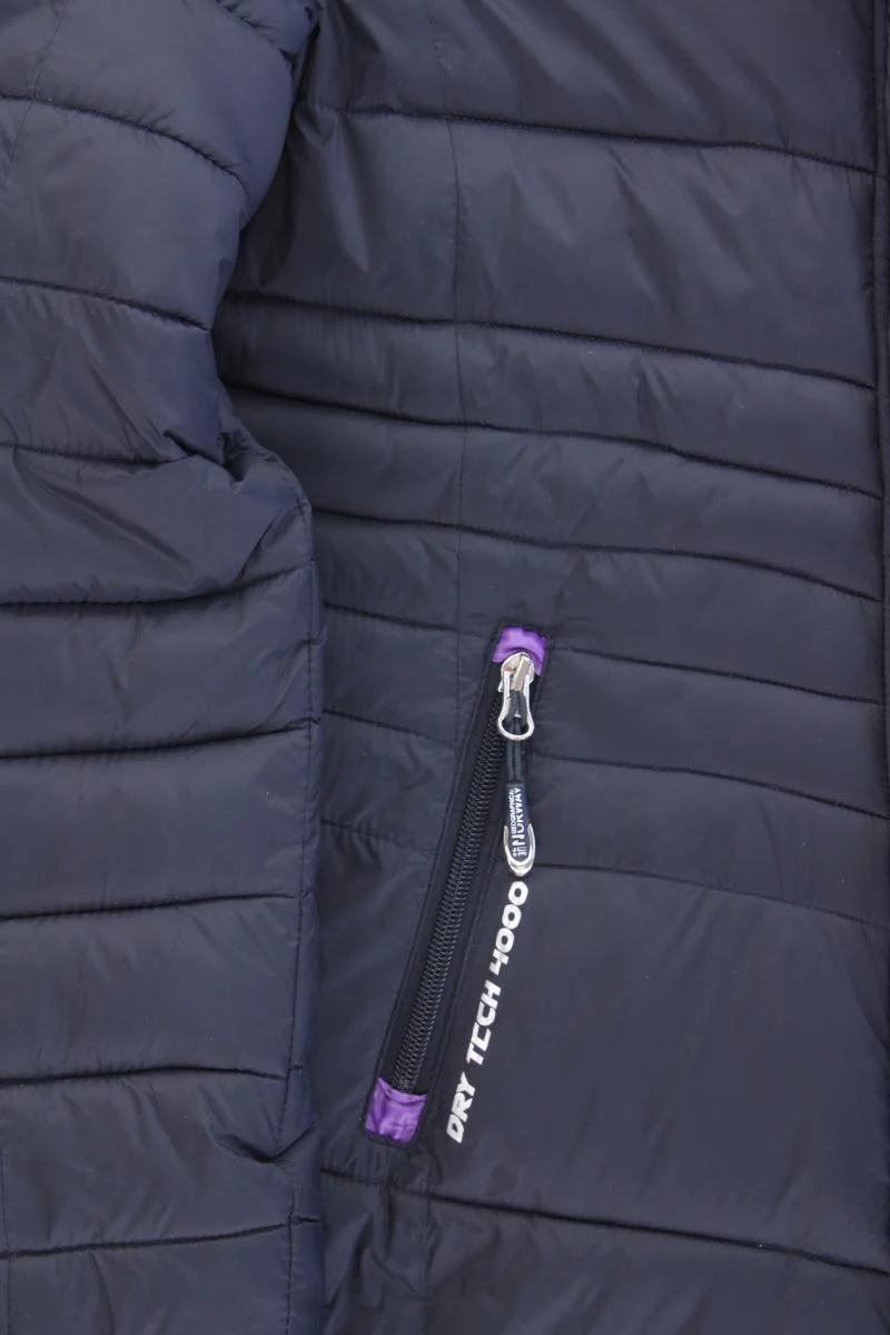 Geographical Norway Kapuzenmantel Gr. XL blau aus Polyester