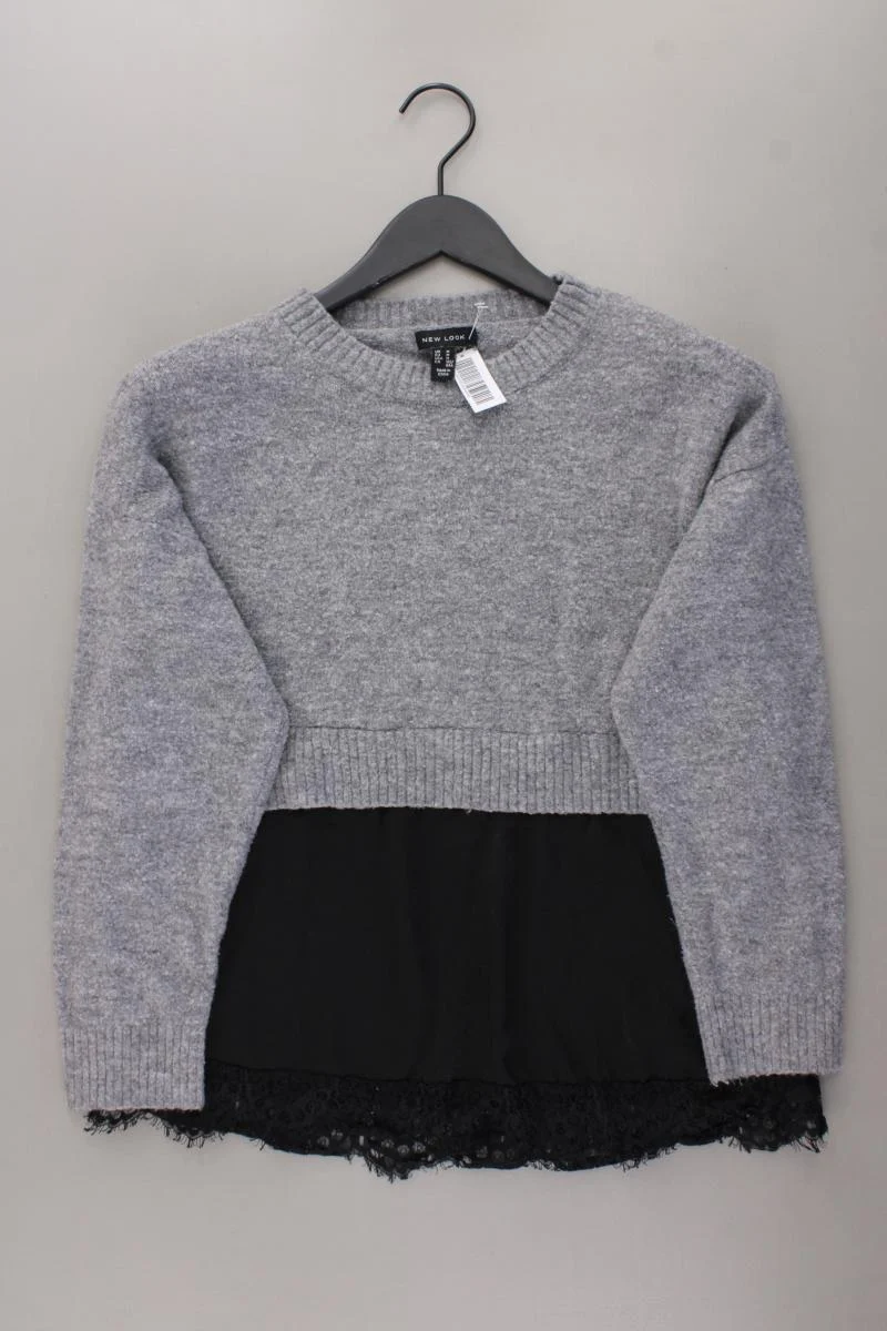New Look Feinstrickpullover Gr. M grau