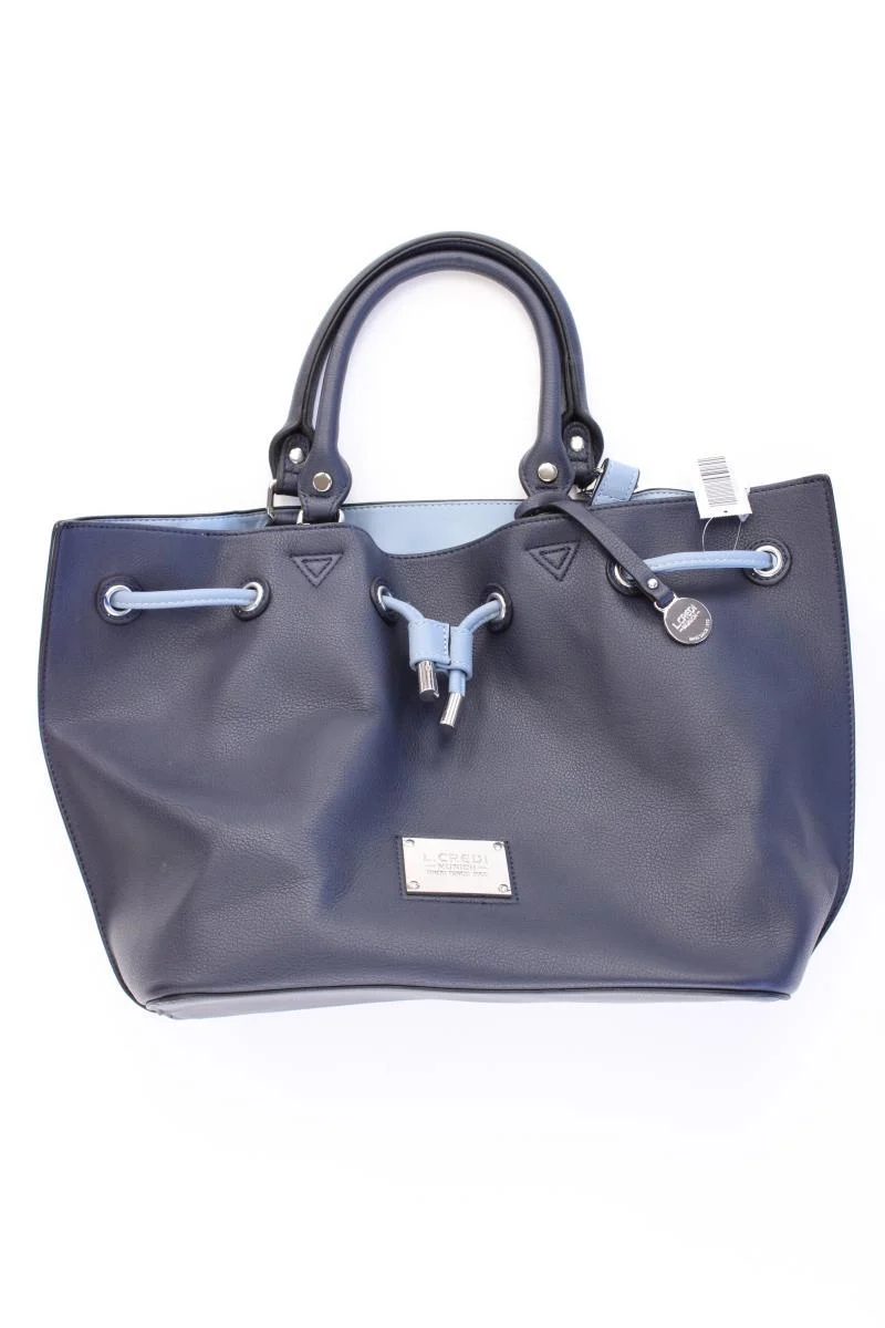 L. Credi Henkeltasche blau aus Leder