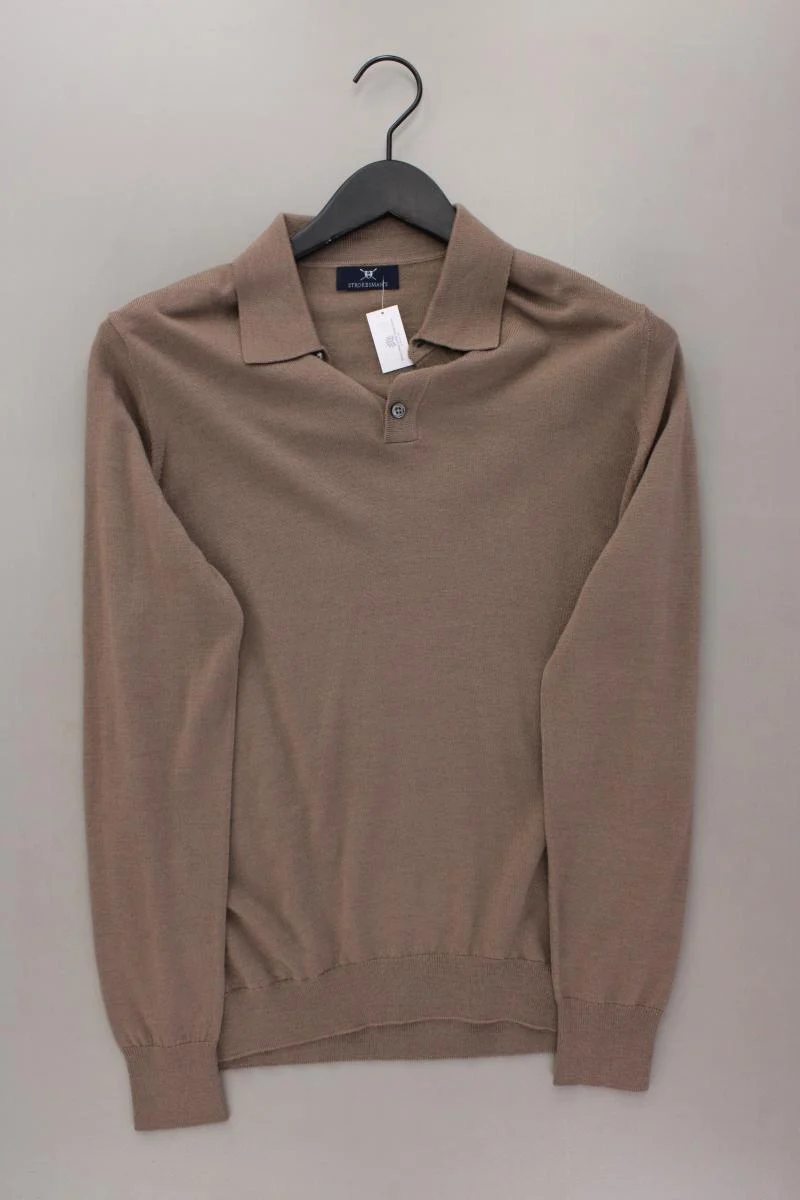 STROKESMAN'S Wollpullover für Herren Gr. S neuwertig braun