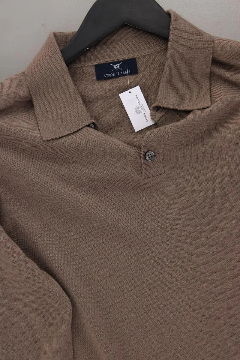 STROKESMAN'S Wollpullover für Herren Gr. S neuwertig braun