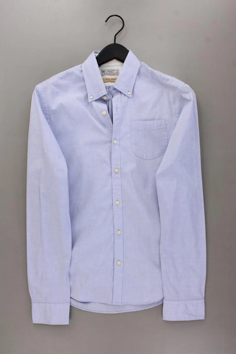 Scotch & Soda Langarmhemd für Herren Gr. S blau aus Baumwolle