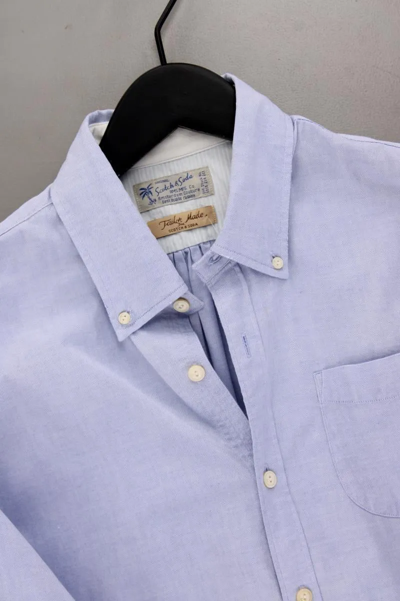 Scotch & Soda Langarmhemd für Herren Gr. S blau aus Baumwolle