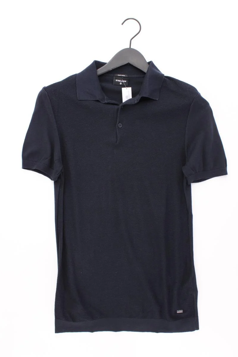 Strellson Poloshirt für Herren Gr. S Kurzarm blau aus Baumwolle