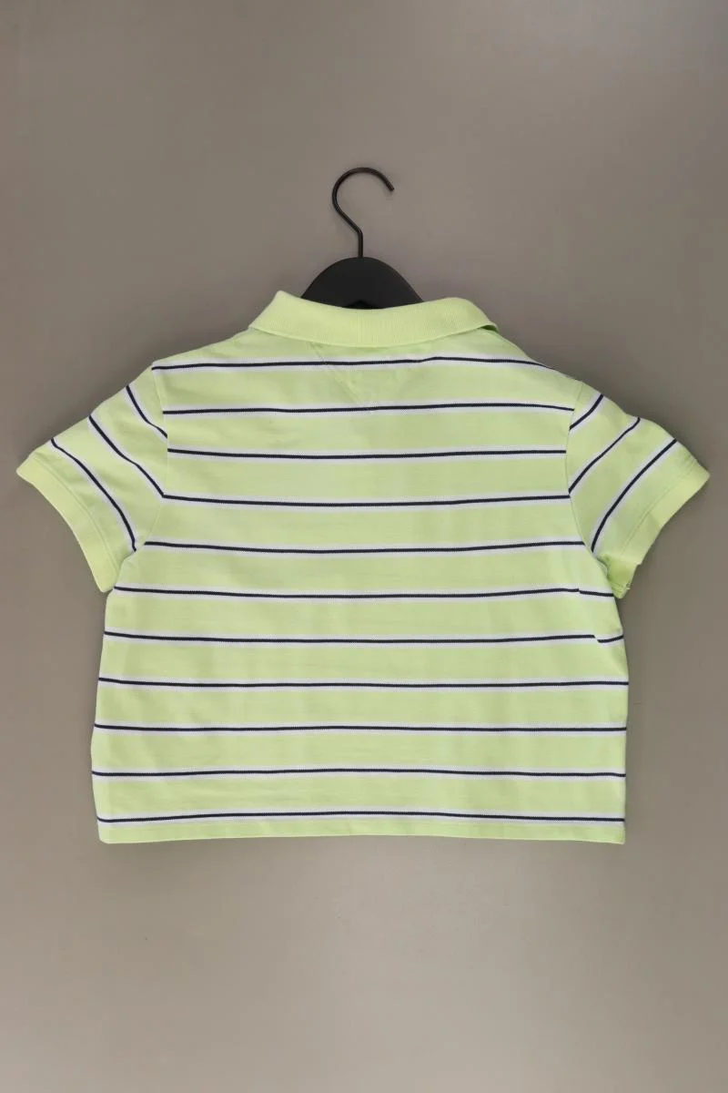 Tommy Jeans Cropped Shirt Gr. L gestreift Kurzarm grün aus Baumwolle