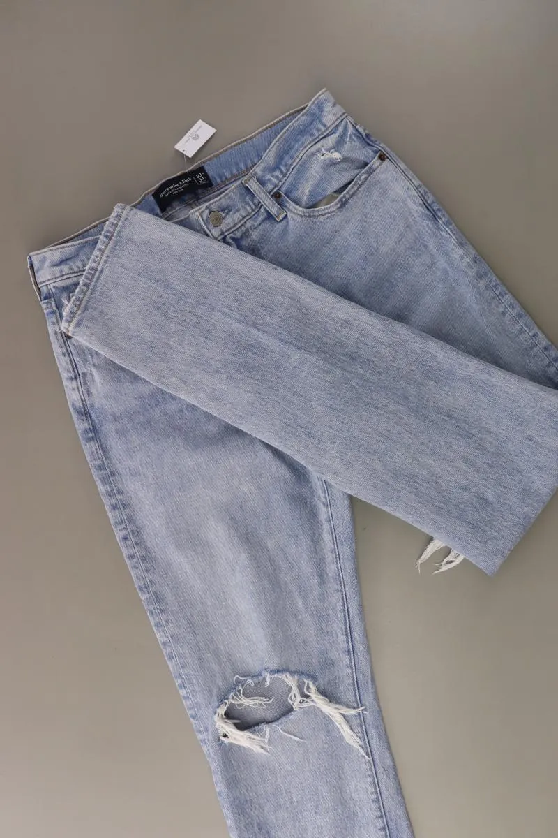 Abercrombie & Fitch 90's Slim Jeans für Herren Gr. W33/L34 blau aus Baumwolle