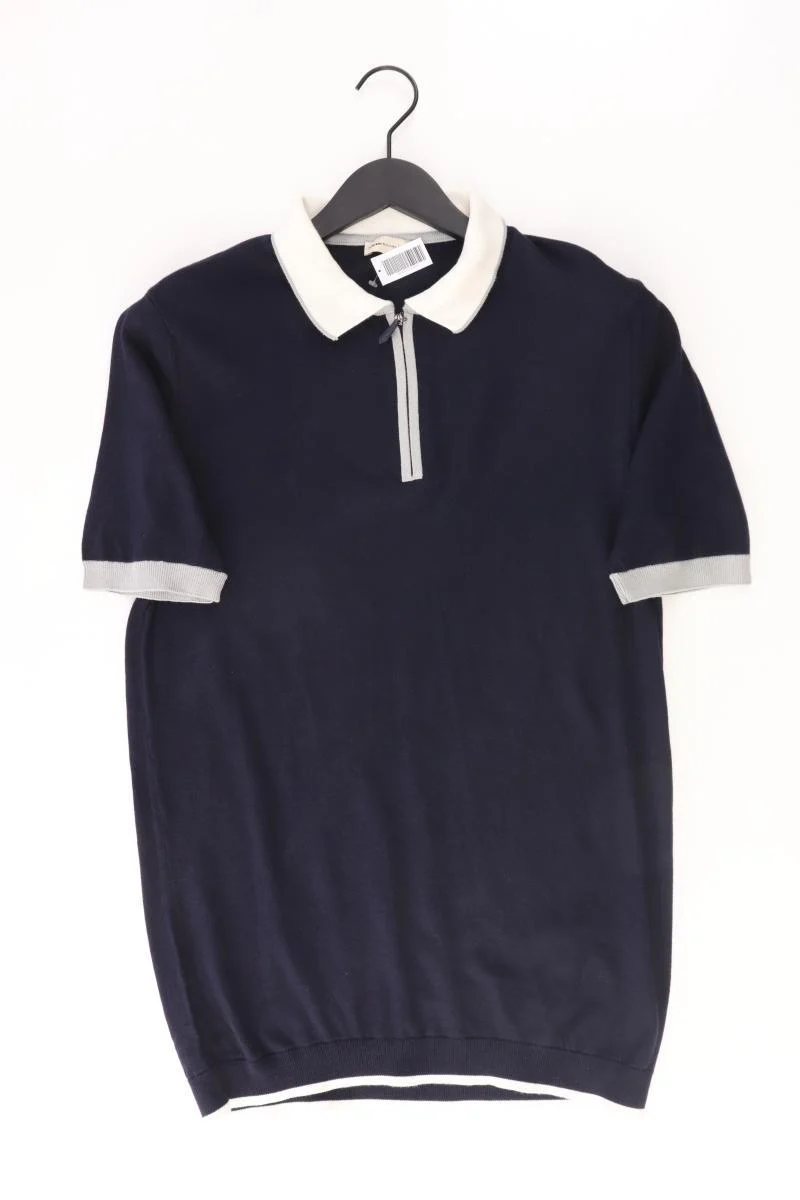 Altinyildiz Classics Poloshirt für Herren Gr. L Kurzarm blau aus Baumwolle