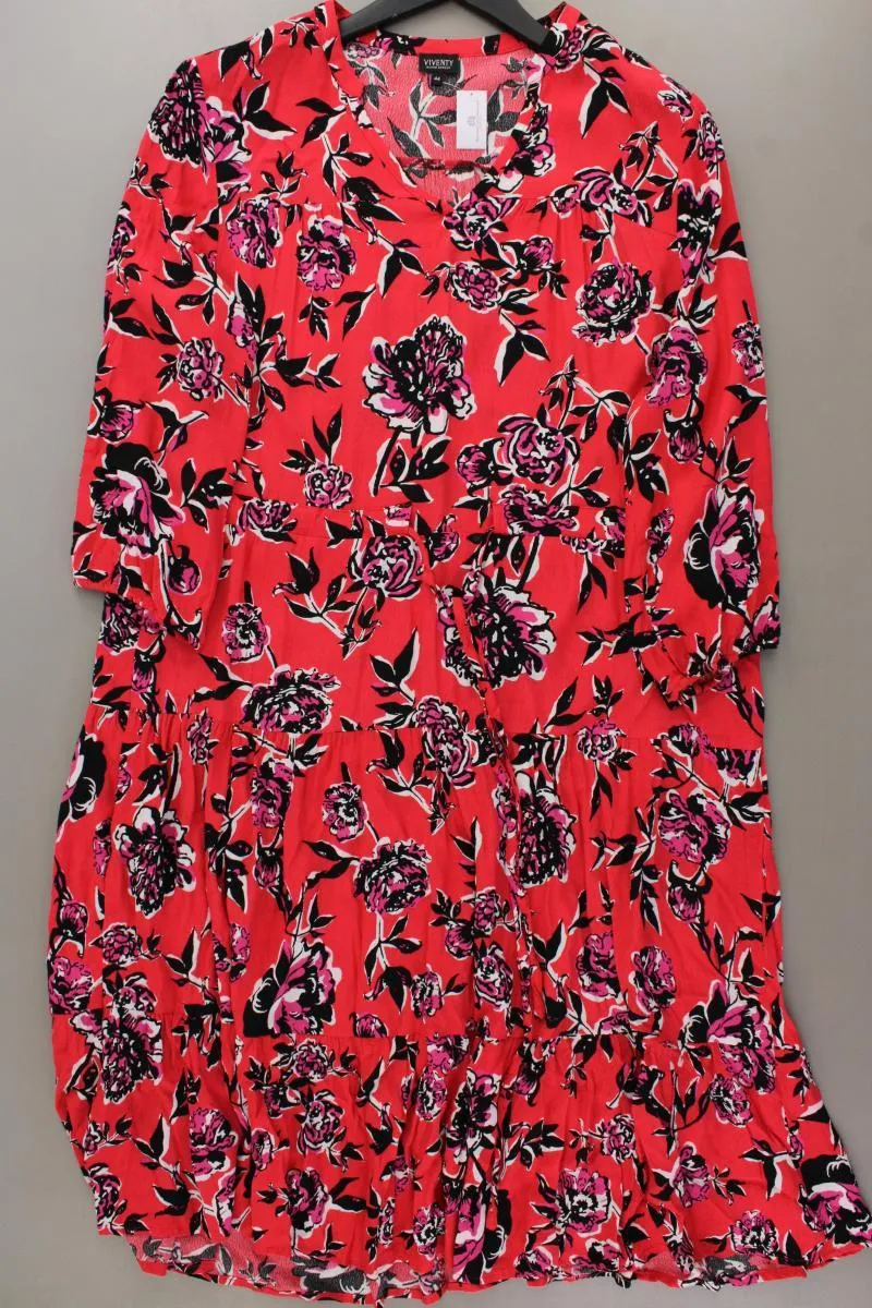 Viventy Bernd Berger Langarmkleid Gr. 44 mit Blumenmuster rot