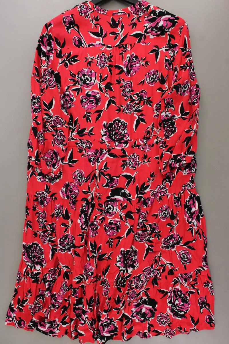 Viventy Bernd Berger Langarmkleid Gr. 44 mit Blumenmuster rot
