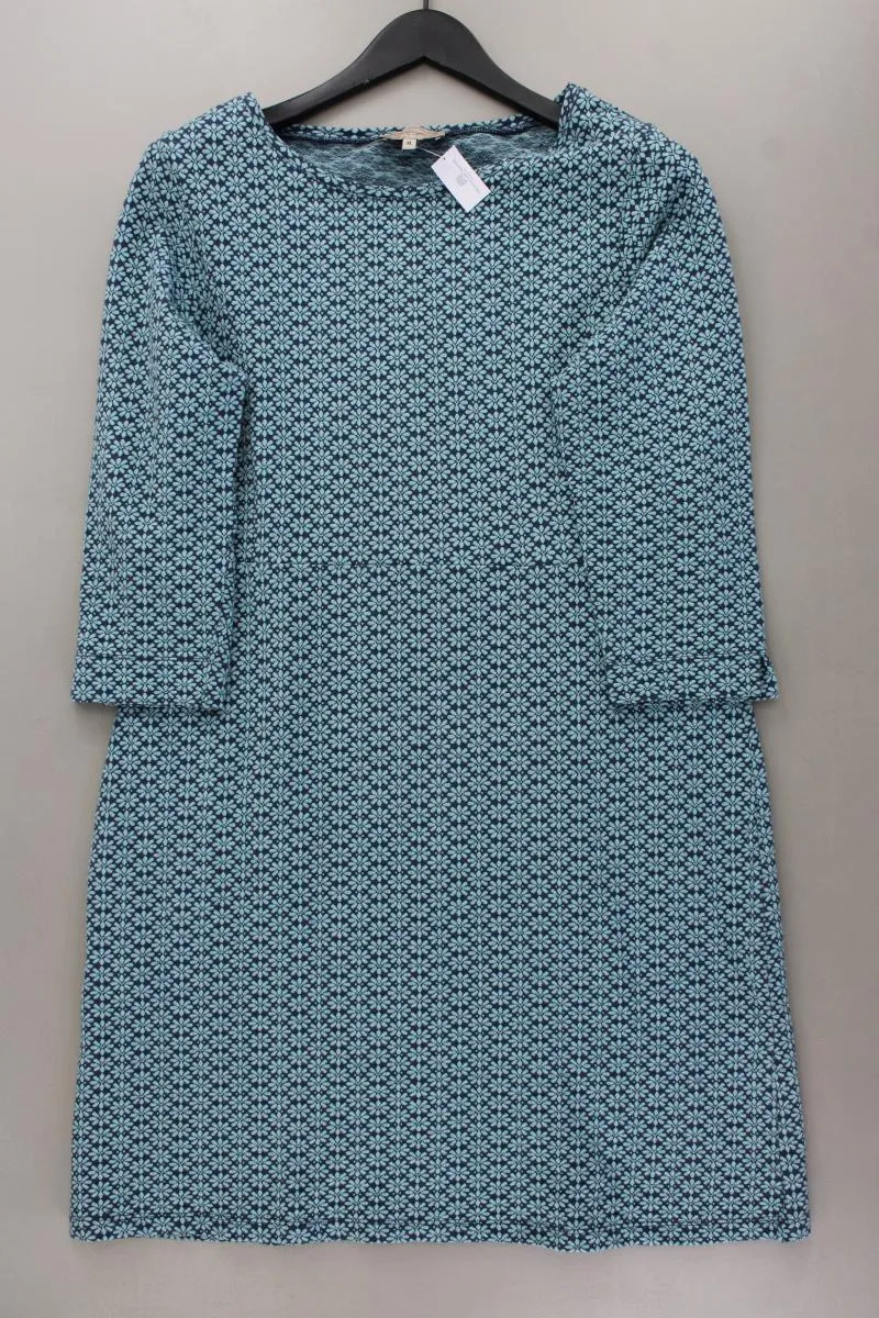 Sorgenfri Sylt Midikleid Gr. XL 3/4 Ärmel blau aus Baumwolle