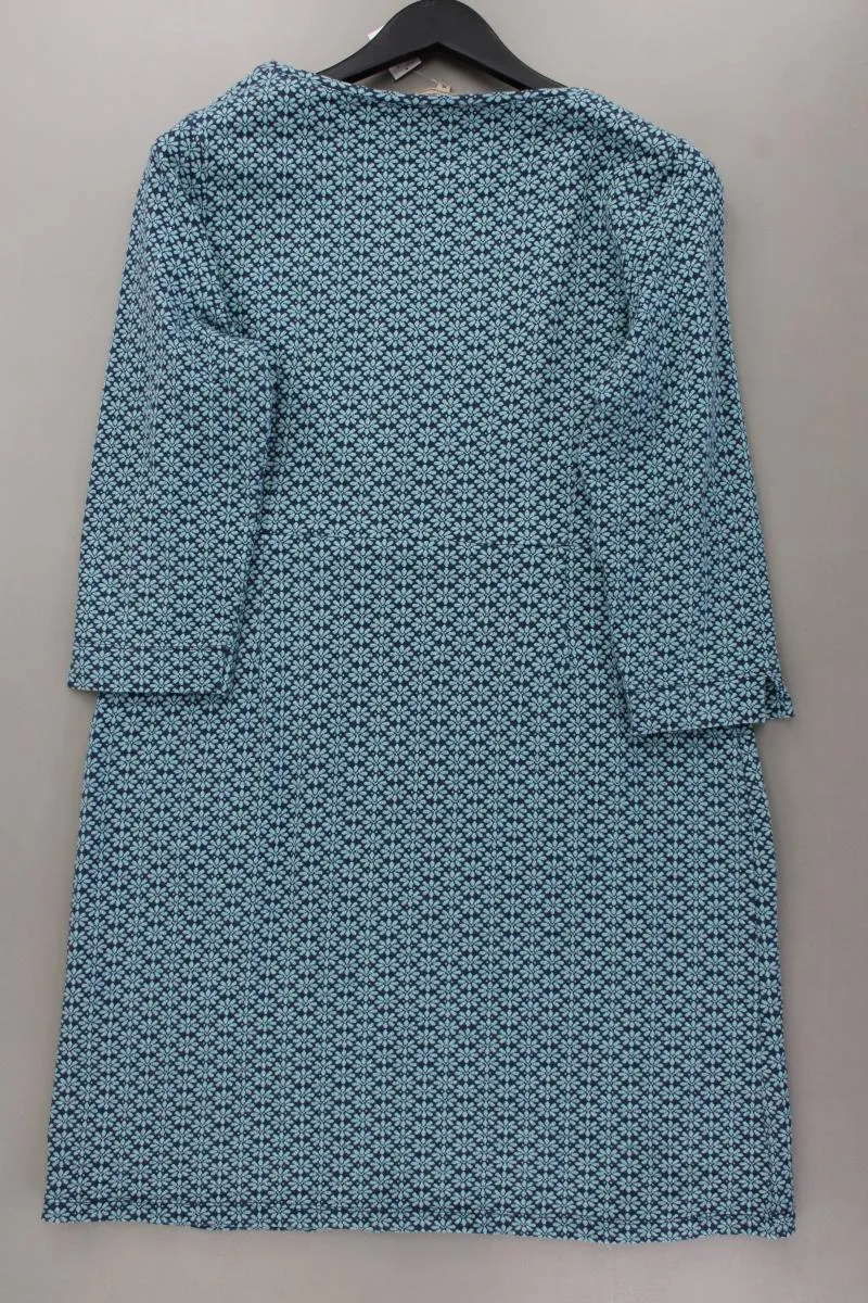 Sorgenfri Sylt Midikleid Gr. XL 3/4 Ärmel blau aus Baumwolle