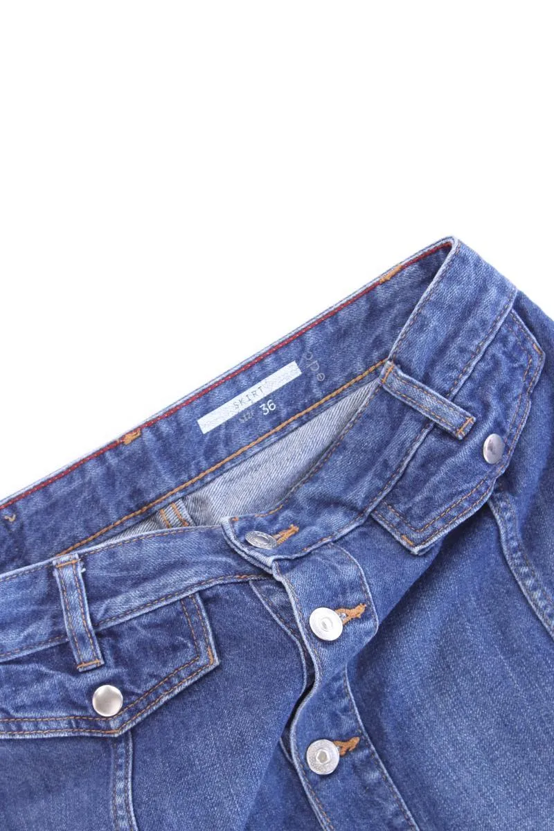 edc by Esprit Jeansrock Gr. 36 blau aus Baumwolle
