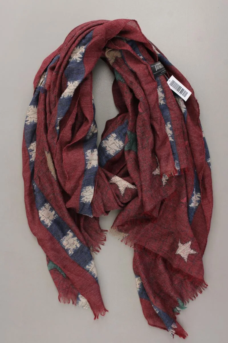 Tuch mit Sternenmuster rot aus Polyester