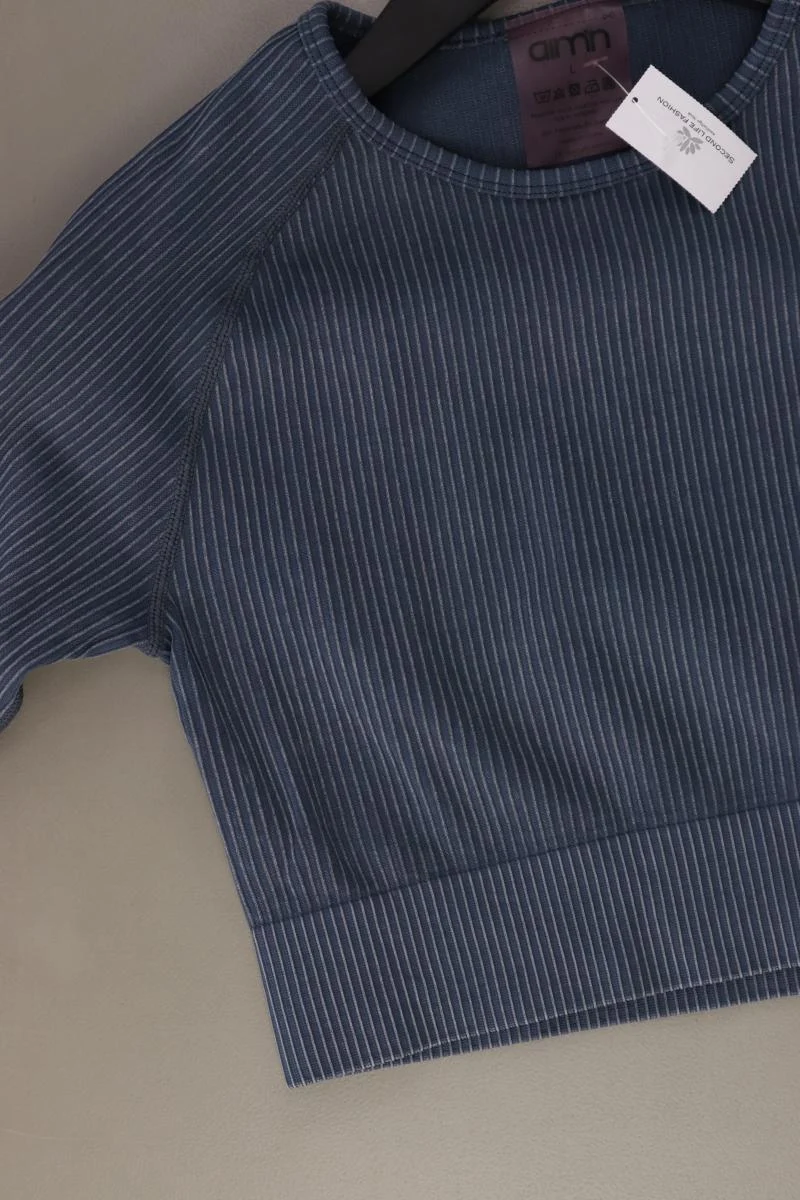 aimn Sportshirt Gr. L 3/4 Ärmel blau aus Polyamid