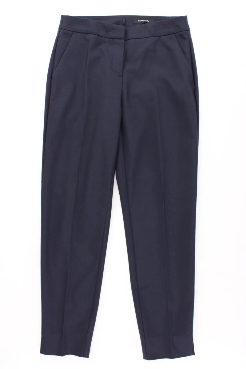 comma, Anzughose Gr. 34 blau aus Polyester