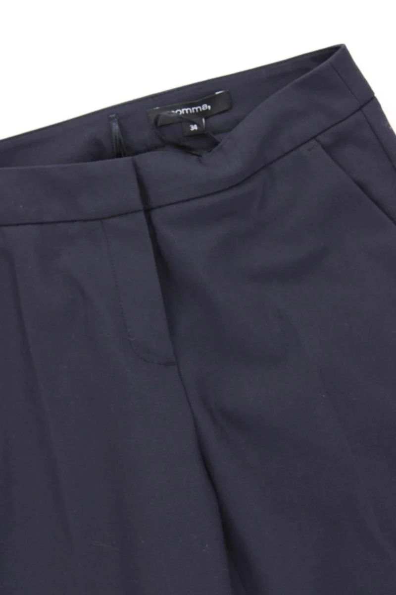 comma, Anzughose Gr. 34 blau aus Polyester
