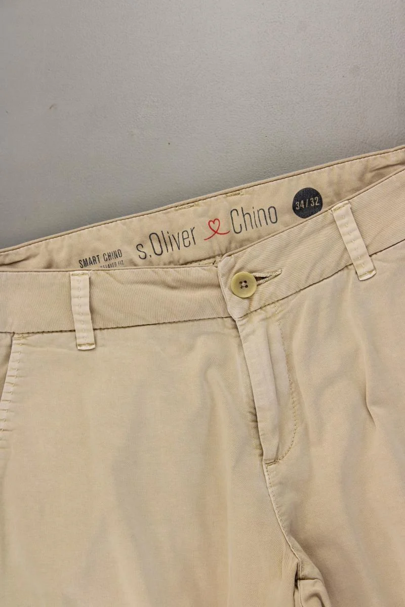 s.Oliver Chinohose Gr. 34/L32 braun aus Baumwolle