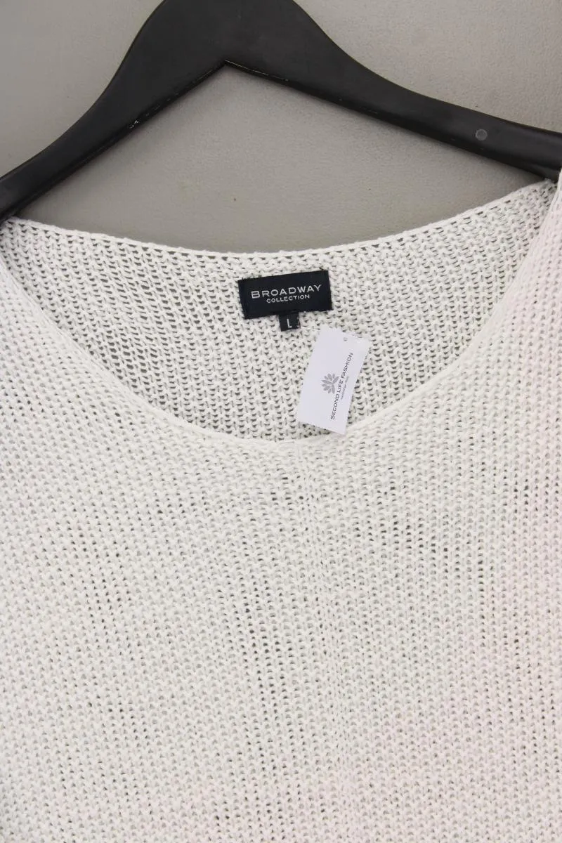 Broadway Grobstrickpullover Gr. L creme aus Polyacryl