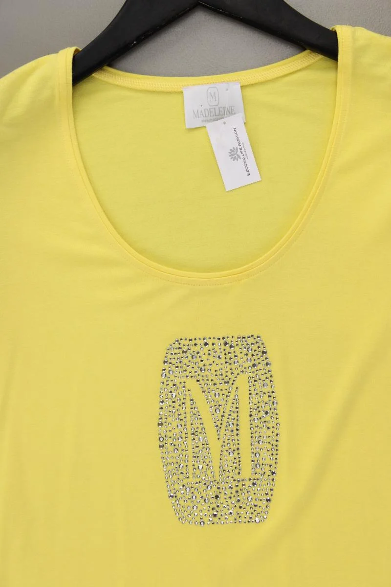 Madeleine T-Shirt Gr. 42 Kurzarm gelb aus Viskose