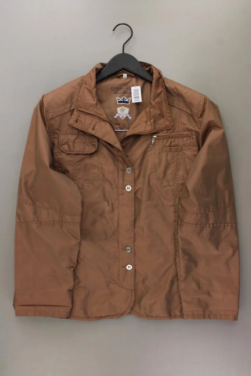 Gina Laura Übergangsjacke Gr. XL braun aus Polyester