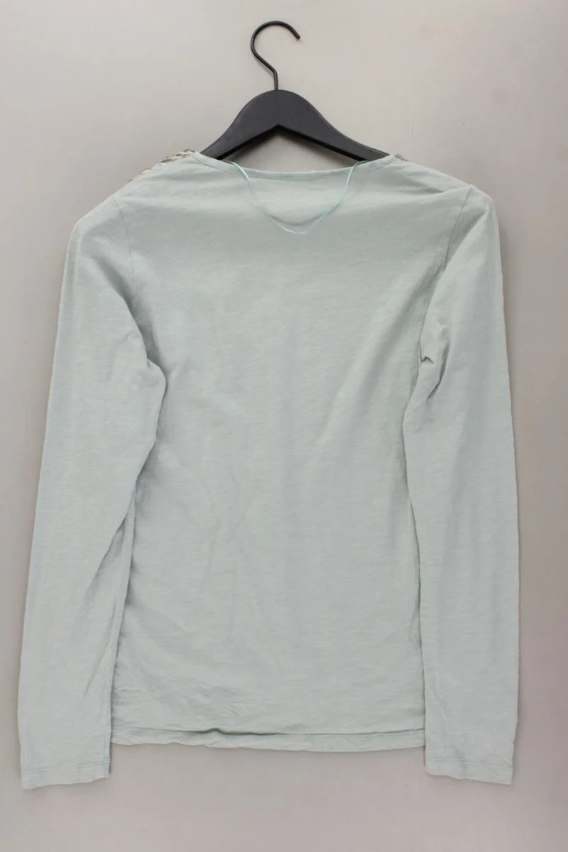 Sandwich_ Longsleeve-Shirt Gr. 38 Langarm grün aus Baumwolle