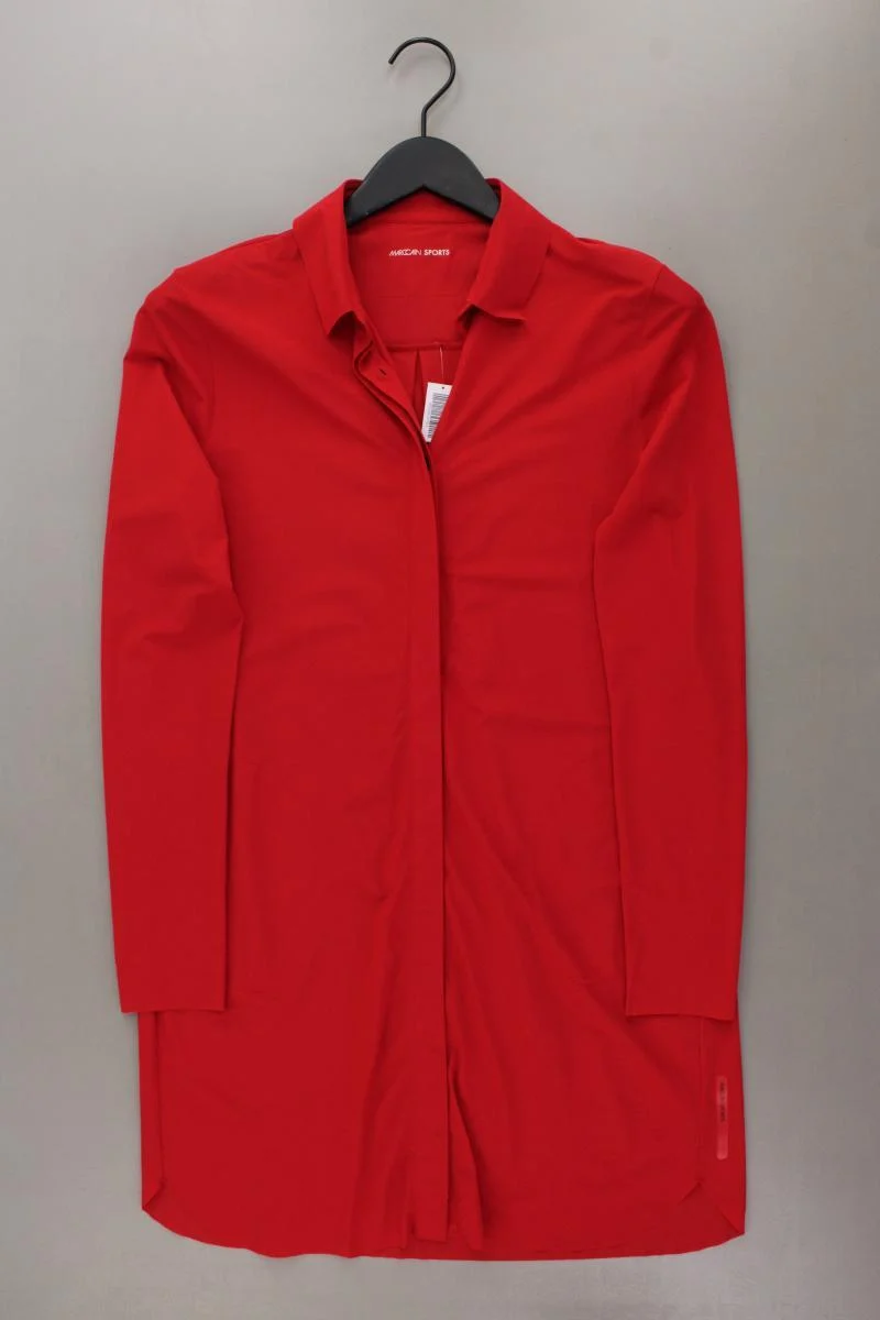 Marc Cain Sports Blusenkleid Gr. 36 neuwertig Langarm rot aus Polyamid