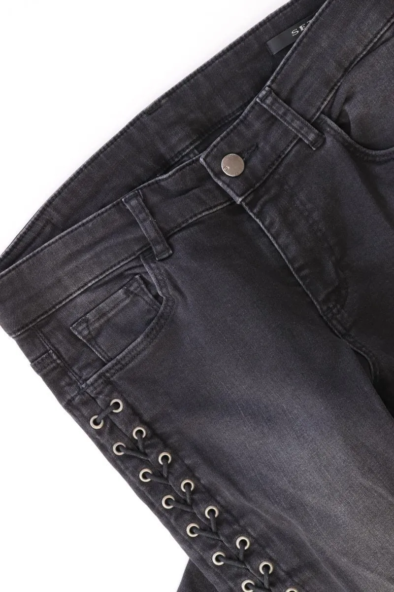 Second Hand Outfit Größe M mit Street One Spitzenbluse in Gr. 38 und Schal