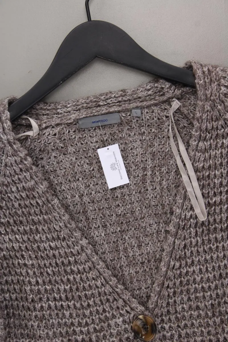 Montego Strickjacke Gr. M Langarm braun aus Polyacryl