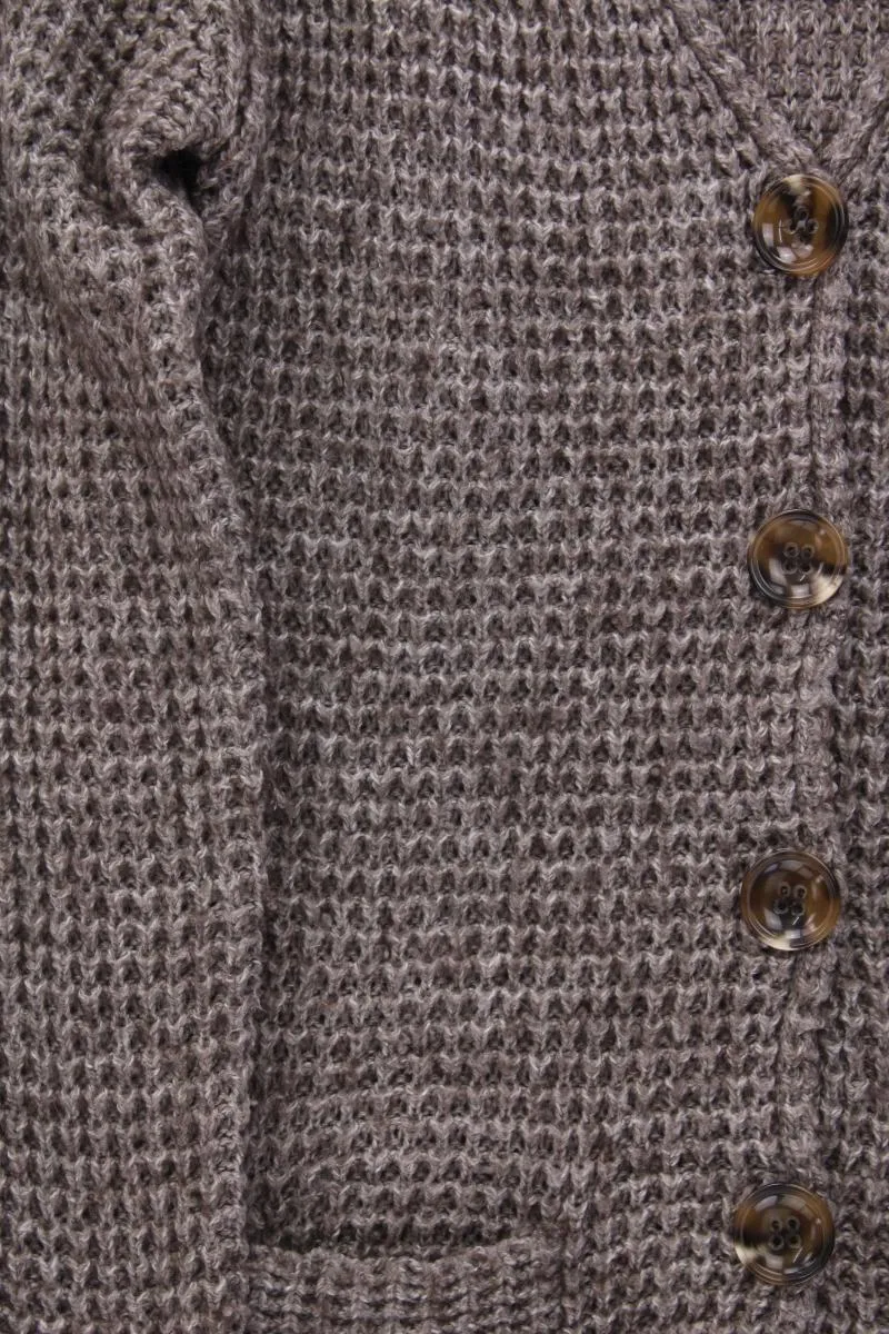 Montego Strickjacke Gr. M Langarm braun aus Polyacryl