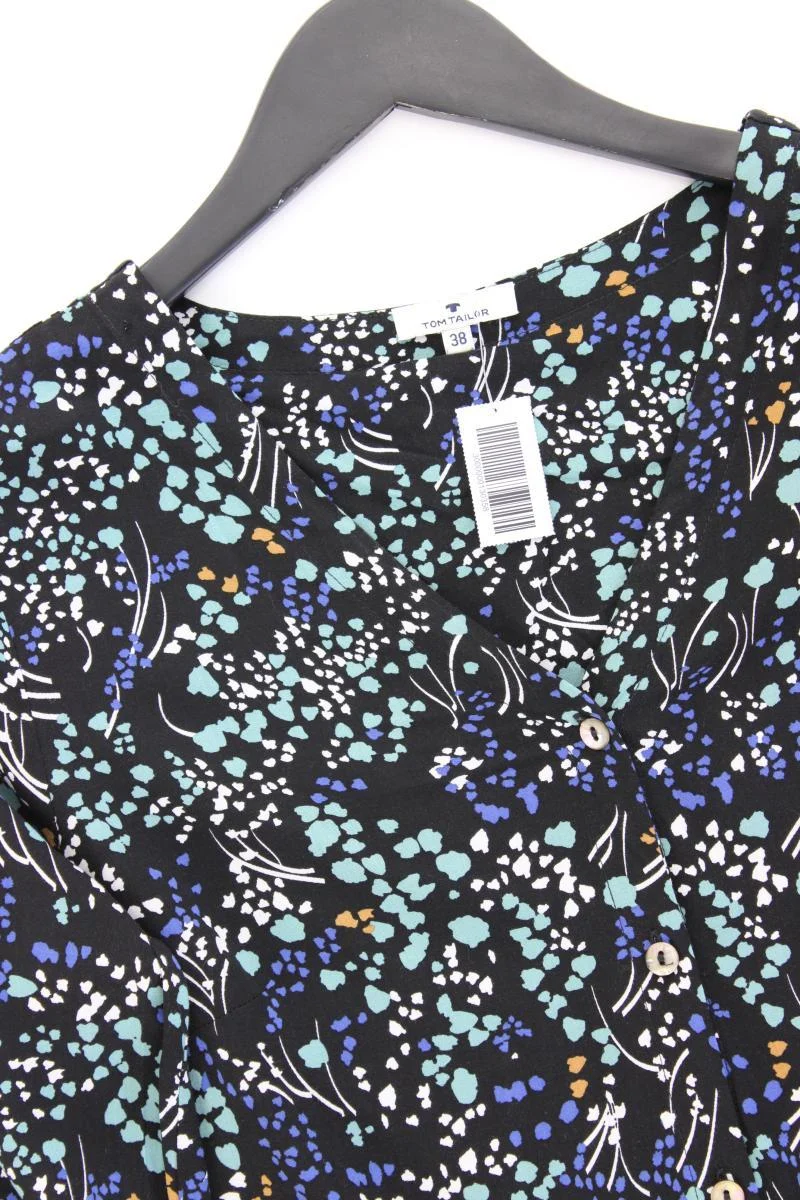 Tom Tailor Langarmkleid Gr. 38 neuwertig blau aus Viskose