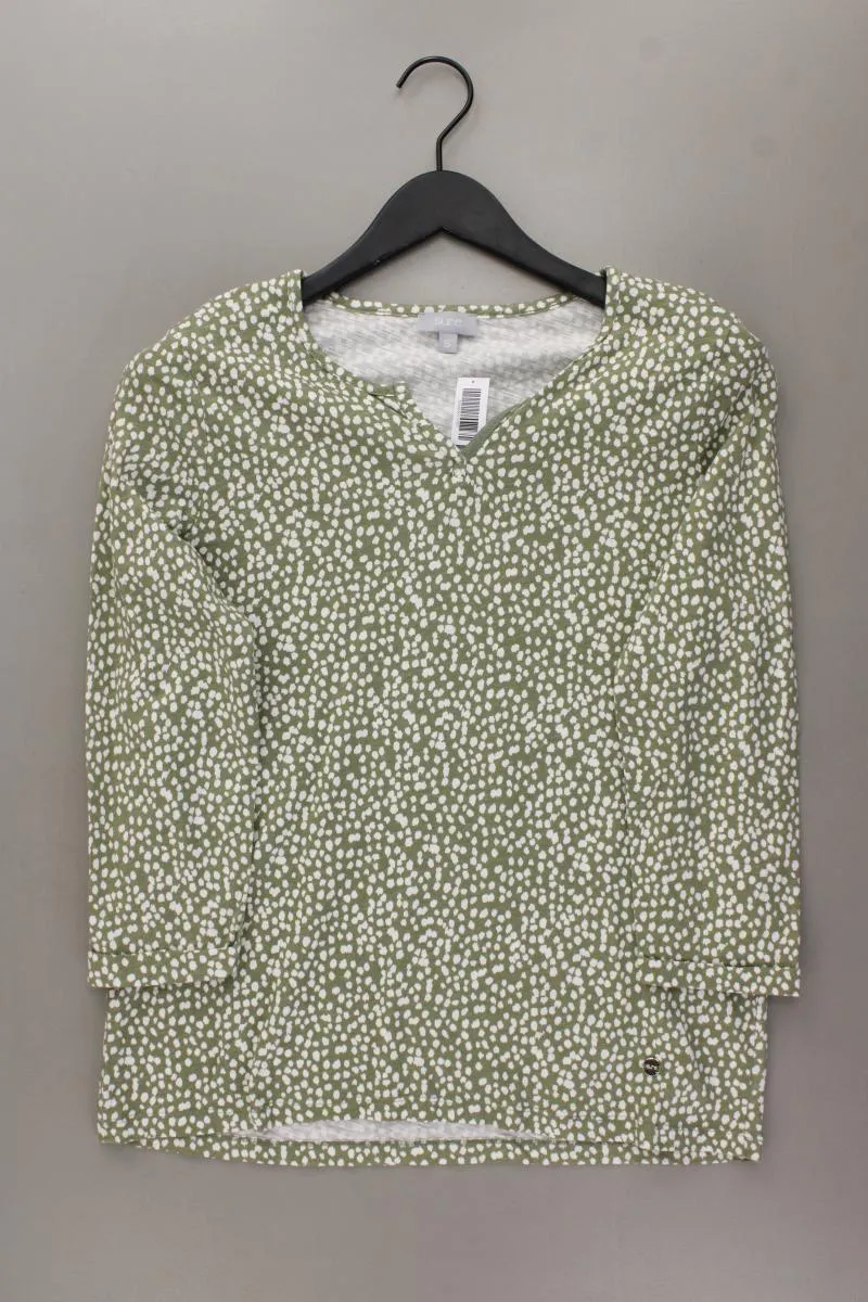 Sure Shirt mit V-Ausschnitt Gr. S 3/4 Ärmel grün