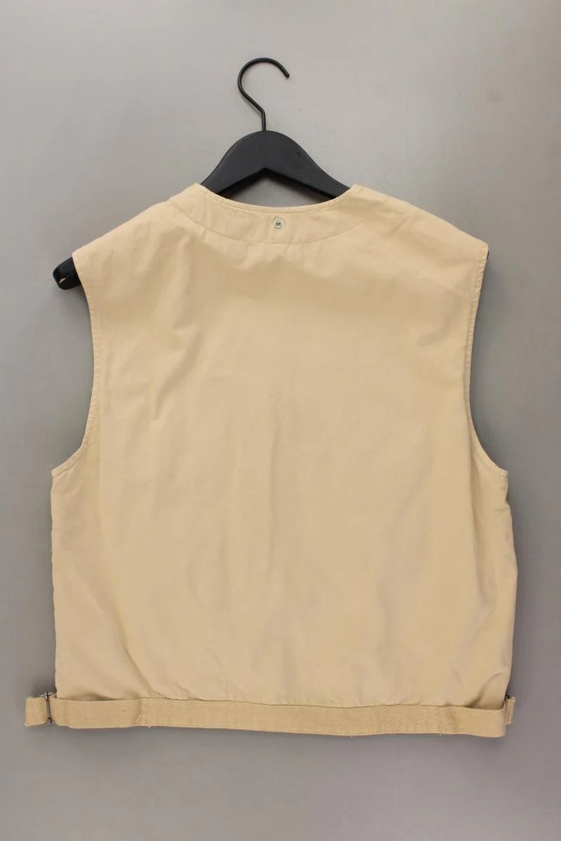 Zara Regular Weste Gr. XS creme aus Baumwolle