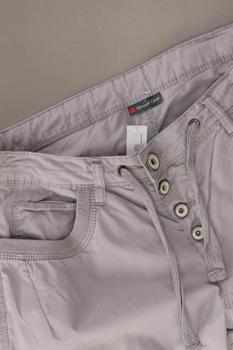 Street One Hose Gr. 40/L30 grau aus Baumwolle