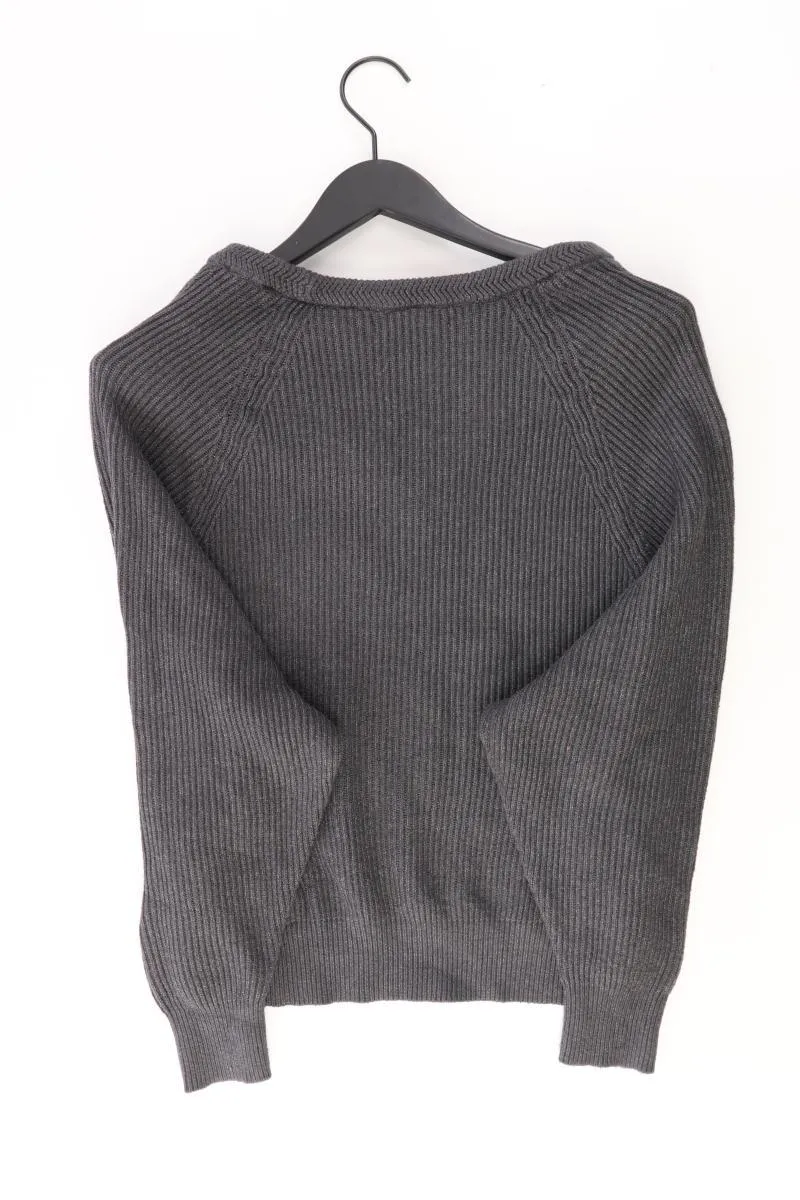 Pull&Bear Grobstrickpullover Gr. M grau aus Polyester